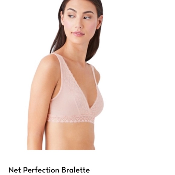 Wacoal b.tempt’d Net Perfection Bralette Blush Large - Picture 2 of 11
